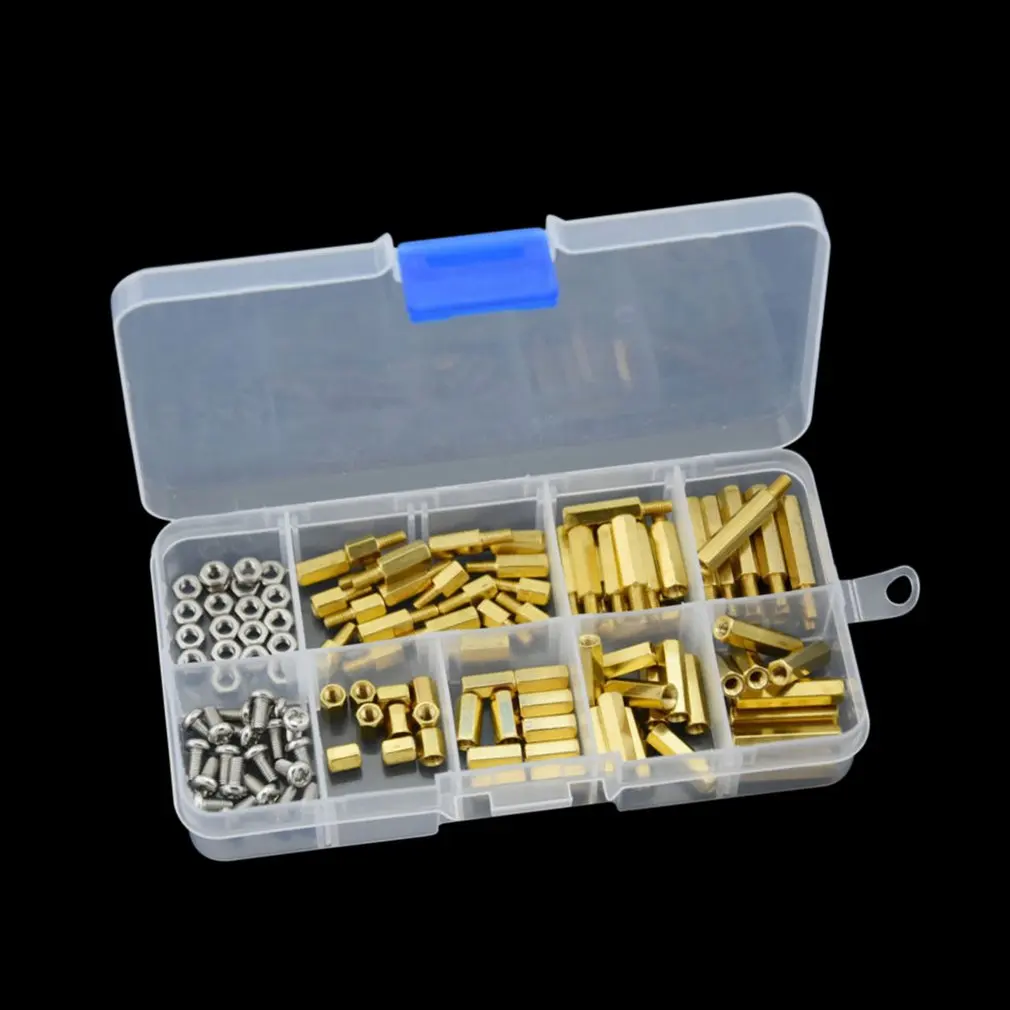 

120Pcs M3 Brass Standoff Spacer PCB Board Hex Screws Nut Assortment Kit Female-Female Spacers Male-Female Spacers