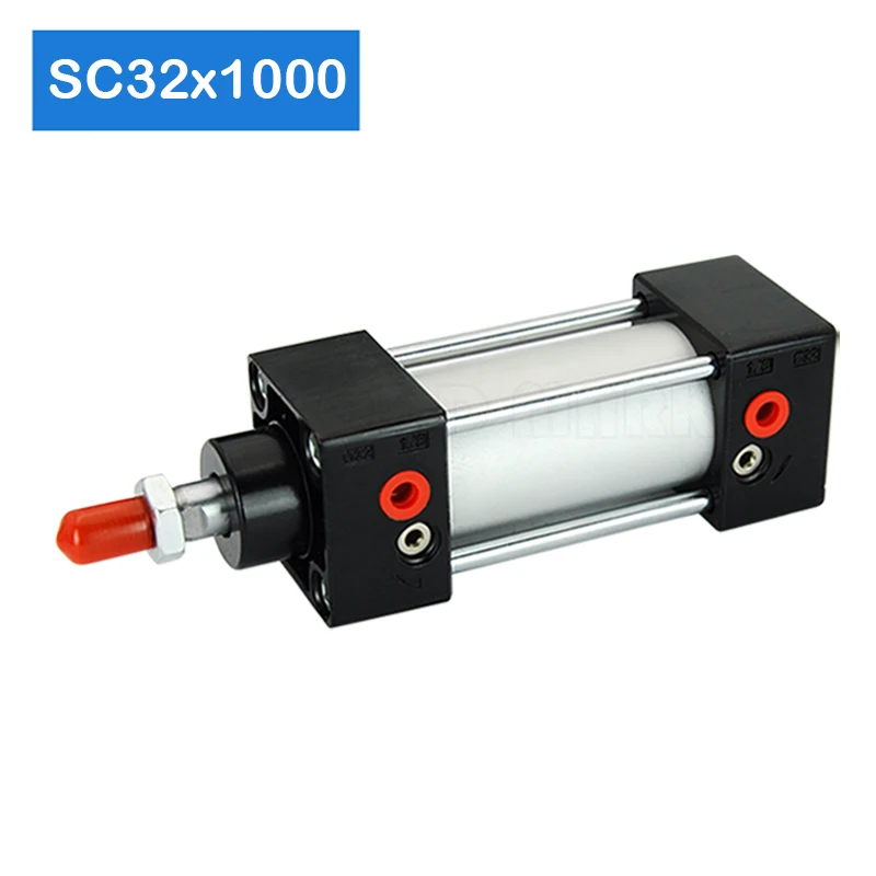 

SC32x1000 standard air cylinder free shipping, Bore 32mm, stroke 1000mm, single rod double acting pneumatic pneumatic cylinder