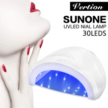 Verntion машинка для стрижки 48 Вт 30 шт УФ светодиодный лампа для ногтей Сушилка для ногтей для всех гелей для ногтей лак для ногтей, маникюра инструмент средства защиты лампа для маникюра