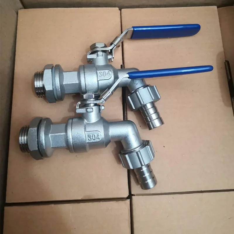 Stainless Steel Ball Valve-1/2 Inch Weldless Bulkhead Bibcock for Building Home Brew Kettle/Mash Tun