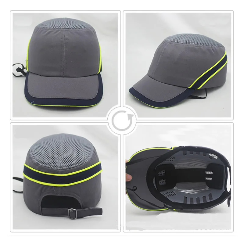 Защитный шлем для работы, жесткий внутренний защитный шлем, бейсбольный стиль шляпы для работы, Заводской магазин, защита головы для переноски
