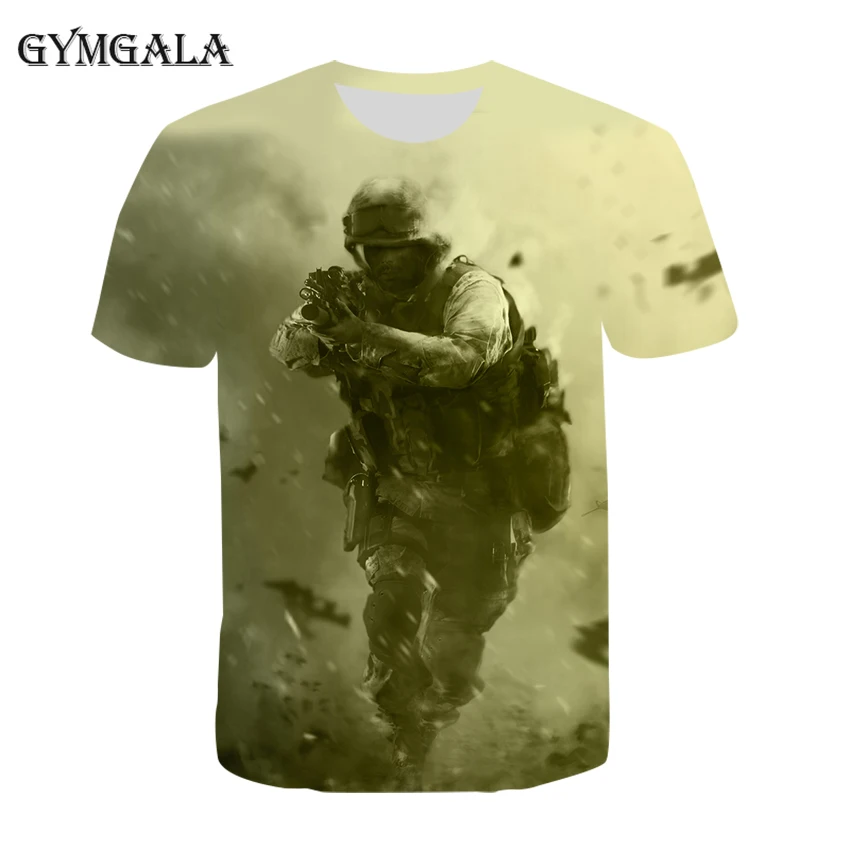 

2020 Street Harajuku American game "Call of Duty" character 3D printed men and women casual T-shirt fashion style short sleeve