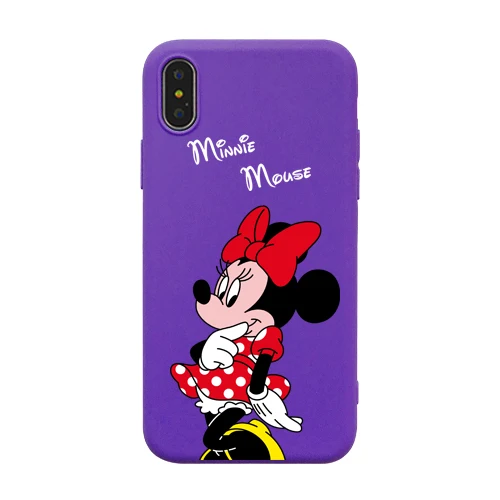 Милый чехол с мультяшной мышкой для iPhone 11 Pro X XS MAX XR 6 S чехол силиконовый Etui Coque для iPhone 6 6 S 7 8 Plus чехол для телефона - Цвет: 4