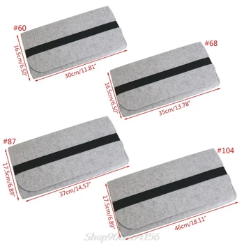 

Large Capacity Portable Storage Organizer Felt Practical Elastic Band Durable Pouch Dust Proof Mechanical Keyboard Bag S15 20