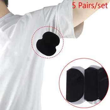 

5pair Black Disposable Underarm Shirt Antiperspirant Protection From Sweat Pads Deodorant Armpit Absorbent Pad New Colors