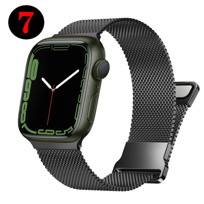 Ремешок для Apple watch Band 45 мм 41 44 40 38 42 аксессуары смарт-часов с магнитной петлей iWatch