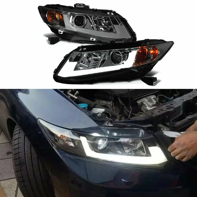 Для Honda Civic 2012 2013 2014 2015 седан композитный головной светильник светодиодный