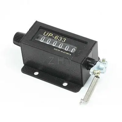 

Mechanical Rotary Knob 6 Digits 0-999999 Resette Stroke Pull Counter