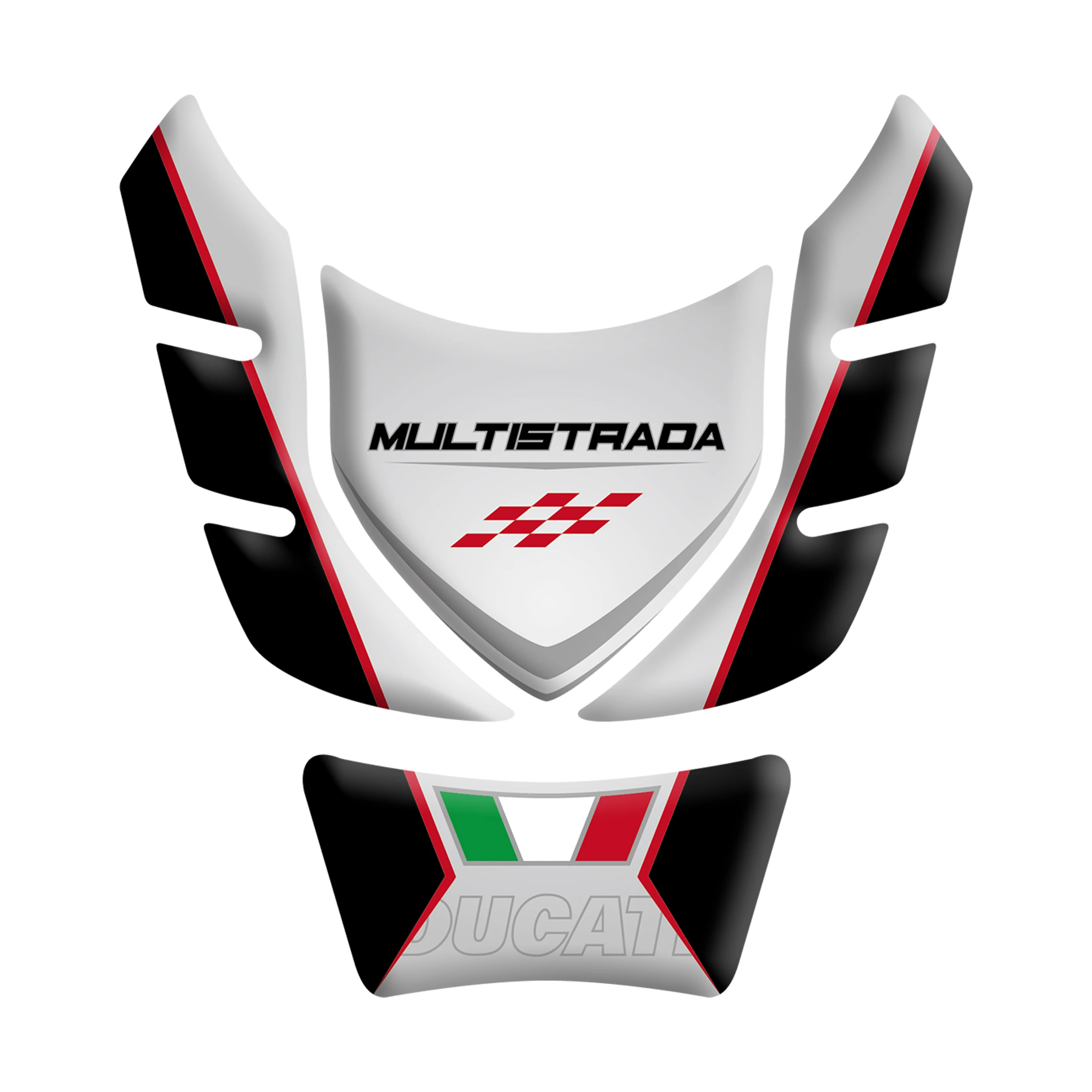 3D мотоцикл газа кепки топливный бак Pad защиты стикеры Наклейка для Ducati Multistrada MTS1200 1260 950 - Цвет: 07