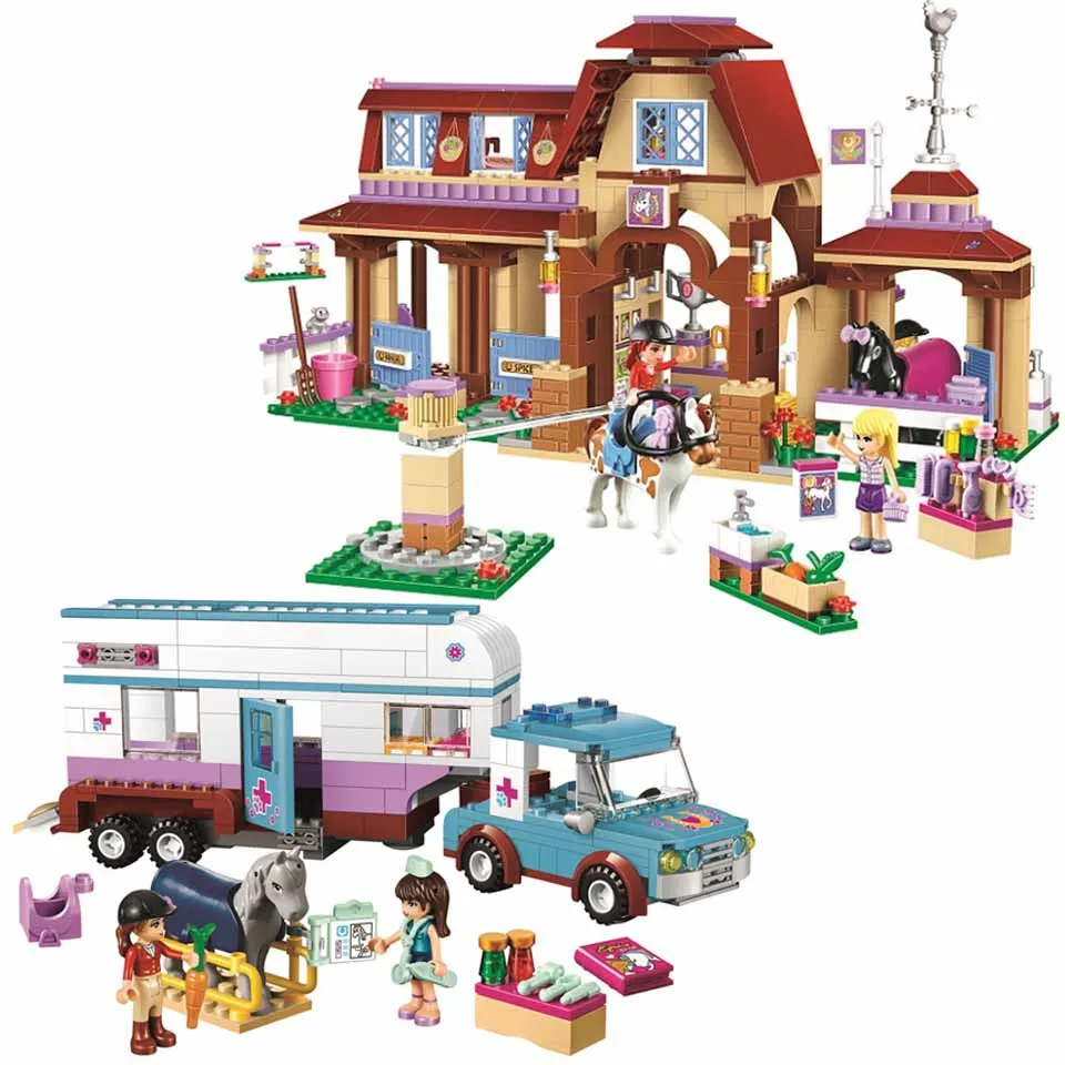 lego friends riding
