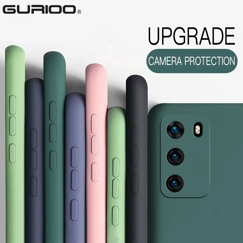 Shockproof Original Silicone For Huawei P40 P30 P20 Mate 10 20 30 Pro P Smart 2019 Nova 2 Plus 5 T 5i 6 7 SE Soft Back Cover |