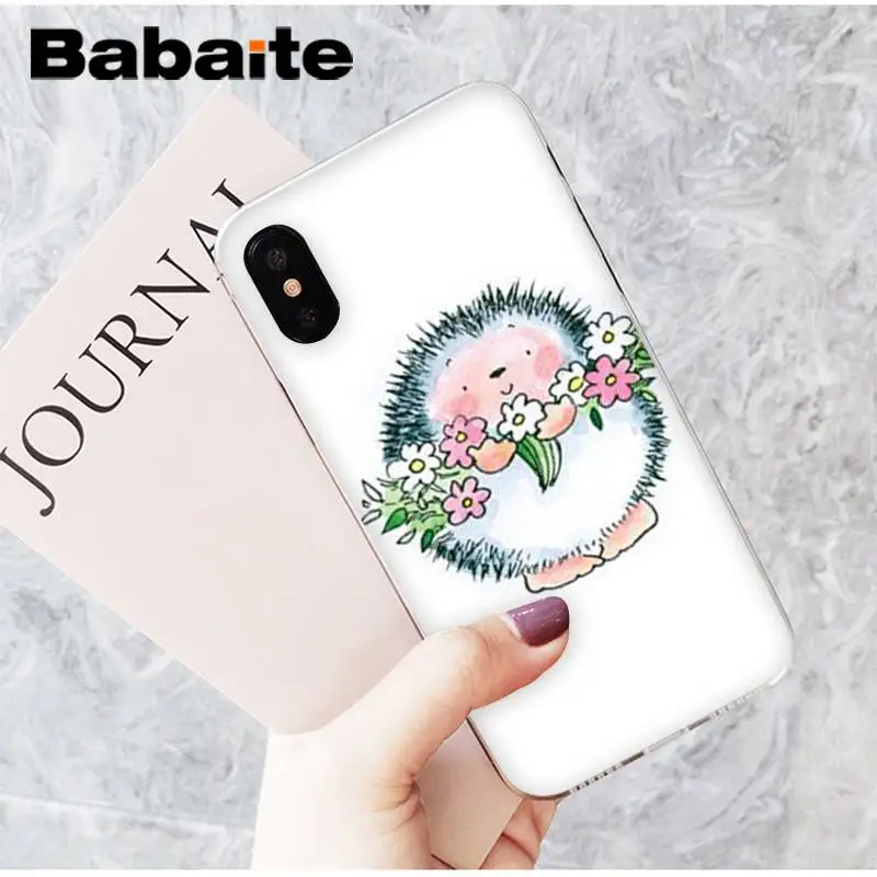 Babaite мультфильм Ежик животное cutejpg шаблон чехол для телефона для iPhone 8 7 6 6S Plus X XS MAX 5 5S SE XR 11 11pro 11promax - Цвет: A9