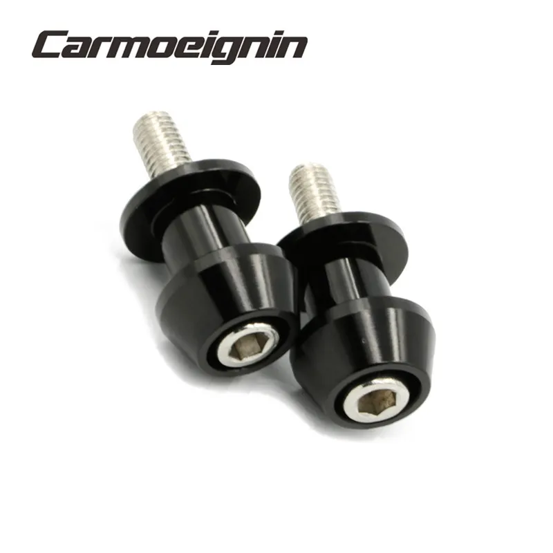 2pcs 8mm Motorbike CNC Swingarm Swing Arm Spools Sliders For Suzuki GSX-R GSXR 600 750 1000 K1 K2 K3 K4 K5 K6 K7 K8 K9 K10 K11 - Цвет: Черный