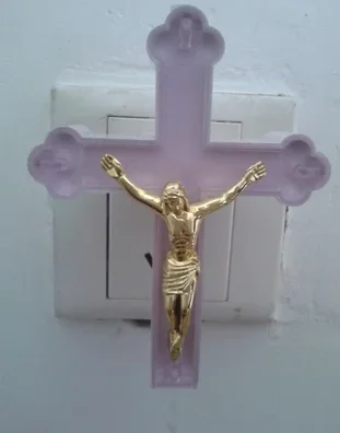 Бутик внешней торговли синий светильник красный Иисус крест значок