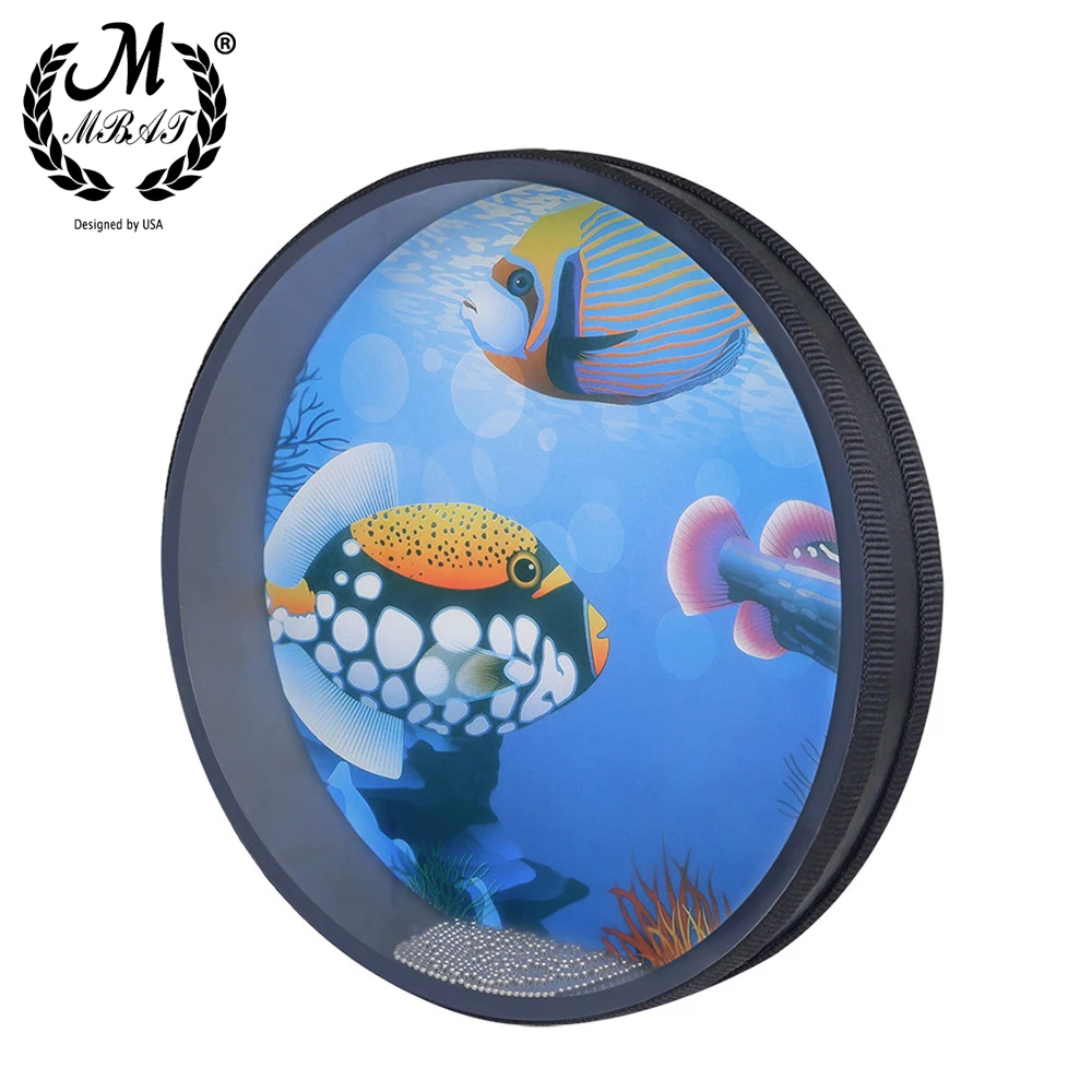M MBAT Bead Hand Drum Ocean Wave Gentle Sea Sound Musical Instrument Children Percussion For Baby Early Learning Music Equipment