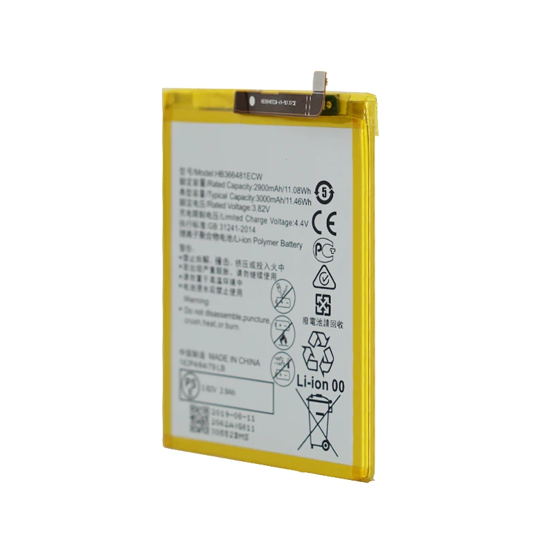 10 Pcs/lot Original Real 3000mAh HB366481ECW Battery For Huawei p9/p9 lite/honor 8/p10 lite/p8 lite /p20 lite/p9lite battery
