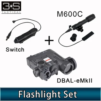 

Tactical Airsfot Surefir DBAL-a2 Light And M600C Weapon Light With Remote Pressure Switch Tactical Laser Flashlight IR Laser