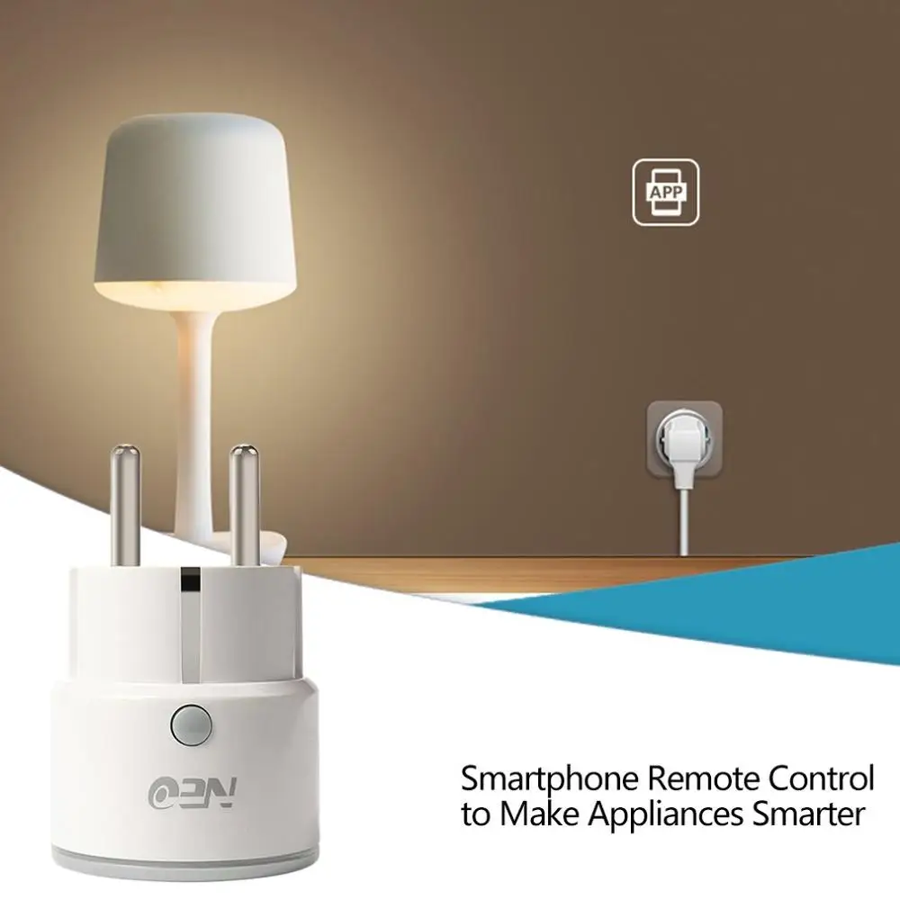 ЕС wifi smart plug wifi Беспроводная умная розетка Tuya smart life app Google Home Alexa Голосовое управление