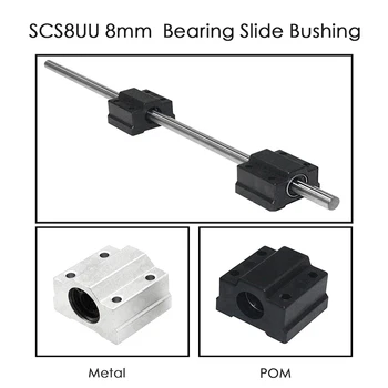 

10pcs/lot SC8UU SCS8UU Block 3D Printer part 8mm Linear Ball Bearing Block CNC Router Ball Bearing SC8UU SCS8UU