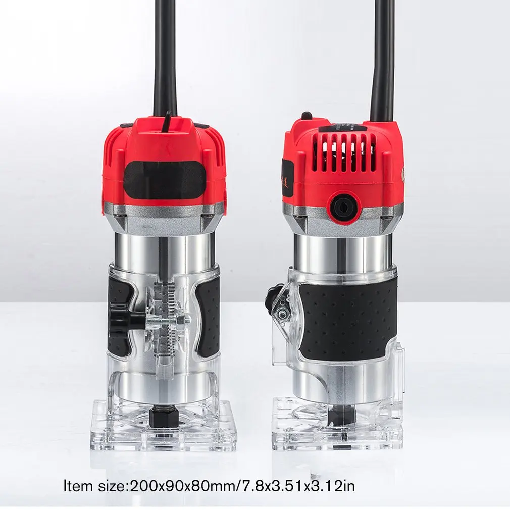 Multi-Function Woodworking Electric Trimmer Cutter Wood Milling Engraving Slotting Trimming Machine Router