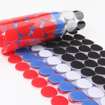 

100pair 15MM Colorful Velcros Adhesive Self Adhesive Fastener Tape Hooks And Loops Strong Glue Magic Tape Dot Sticker Nylon Disc