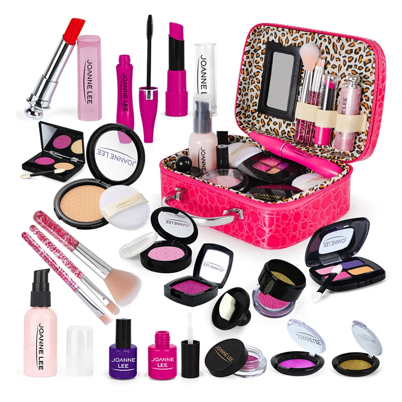 Kids Toys Simulation Cosmetics Set Pretend Makeup Toys Girls Play House Simulation Make up Educational Toys for Girls Fun Game 2