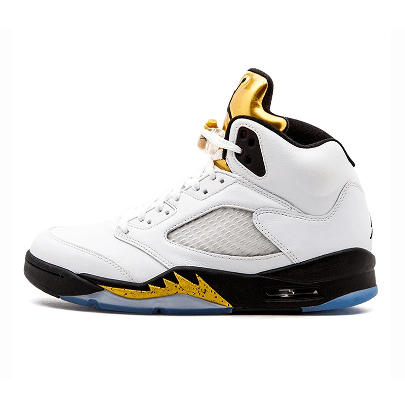 136027-133 Оригинальные Мужские дышащие баскетбольные кроссовки Air Jordan 5 в стиле ретро, новинка - Цвет: 136027-133