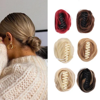 

DIANQI The bun donut is held in a wig extension synthetic high temperature fiber bun
