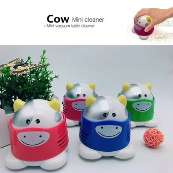 

Creative Cow Desktop Cleaner Creative Portable Vacuum Cleaner Corner Desk Table Dust Cleaner Office Stationery School Supplies