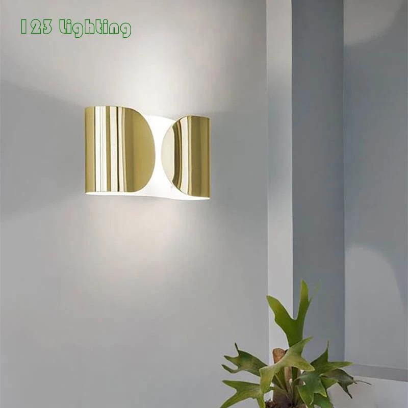 

Modern LED Wall Lamp Gold White Black Chrome Bedroom Parlor Aisle Minimalist Wall Sconces Atmosphere Lighting G9 G4 110-240V