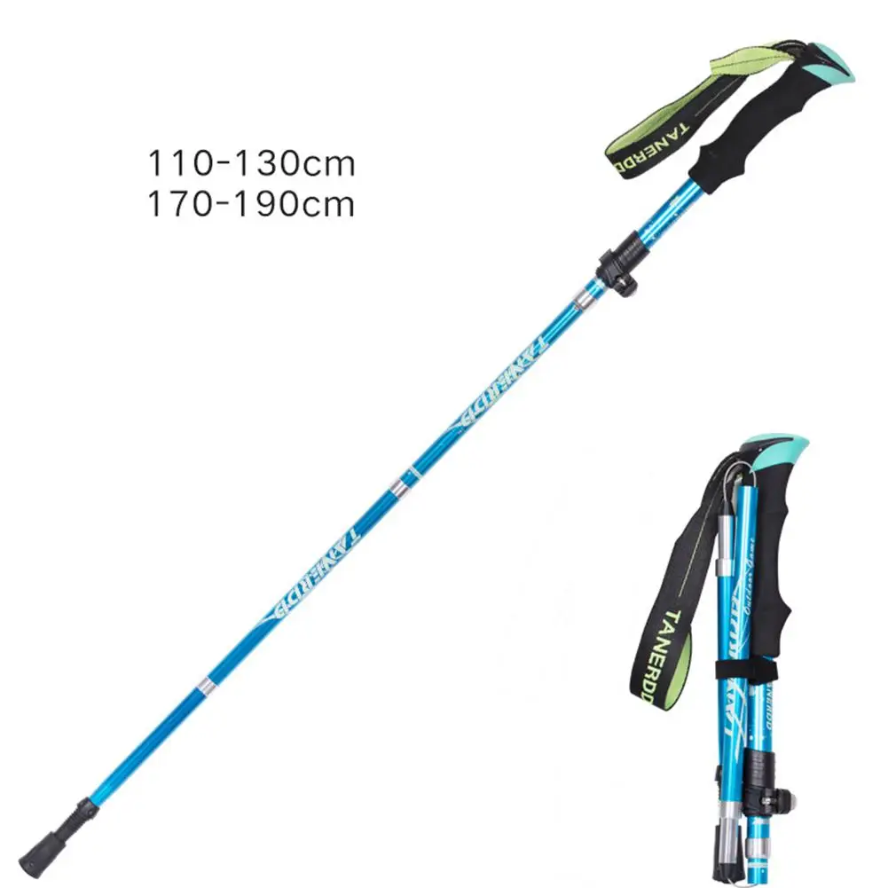 Sky blue long GloryStar треккинговые палки походная трость Скандинавская трость алюминиевая Лыжная походная палка телескопическая палка для походов на открытом воздухе костыли - Цвет: Sky blue long