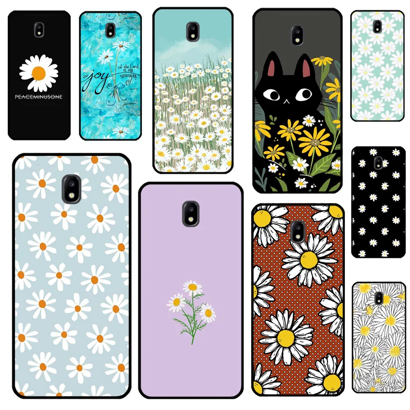 Чехол с рисунком маргаритки для Samsung A6 A7 A8 A9 J8 2018 J4 J6 Plus J1 J3 J5 J7 2016 A3 A5 2017 чехол