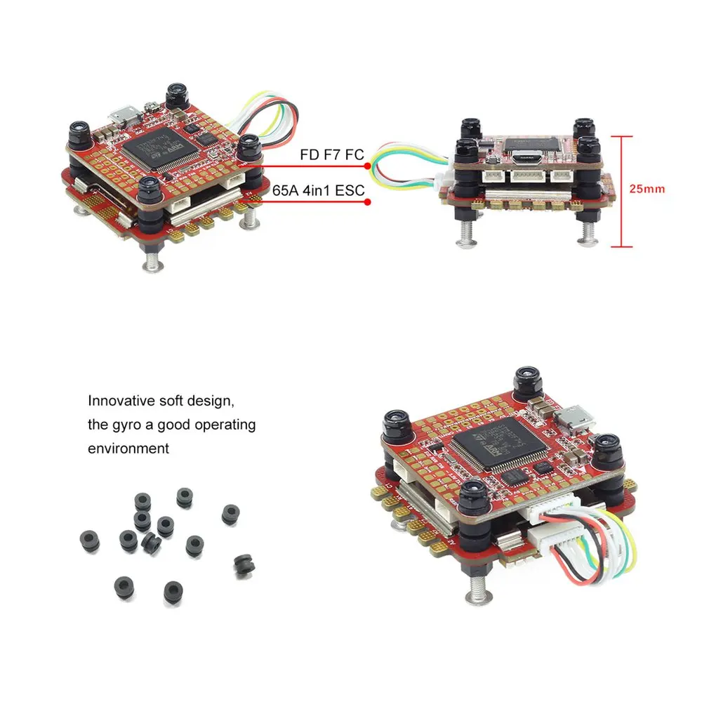 HGLRC вперед 65A 3-6S L431 BL32 4 в 1 ESC+ FD765-VTX F7 FC управление полетом для FPV гоночного дрона Аксессуары RC