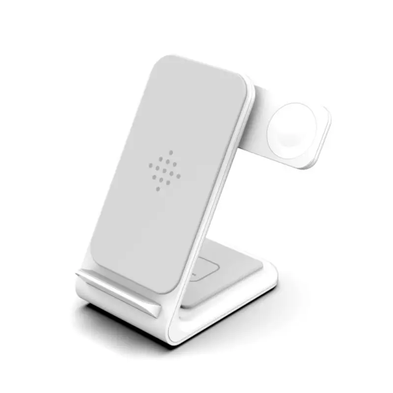 1pcs Wireless Charger Qi 15W 3-in-1 Wireless Charging Dock Desktop Charger Bracket For Samsung Galaxy Phone & Watch & Buds+
