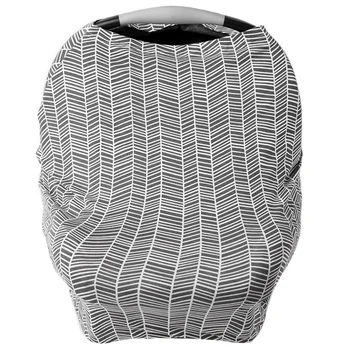 

Nursing Cover, Car Seat Canopy, Shopping Cart, High Chair, Stroller and Carseat Covers for Boys and Girls- Best Stretchy Scarf a