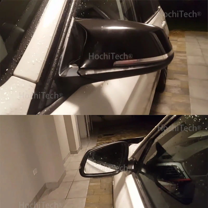 Для BMW i3 i3S серии- заменить оригинальное покрытие для зеркала автомобиля M3 M4 внешний вид ярко-черное зеркальное покрытие