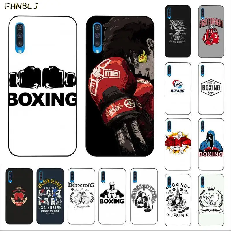 Боксерские перчатки FHNBLJ Muay Thai мягкий силиконовый чехол из ТПУ для телефона Samsung A10
