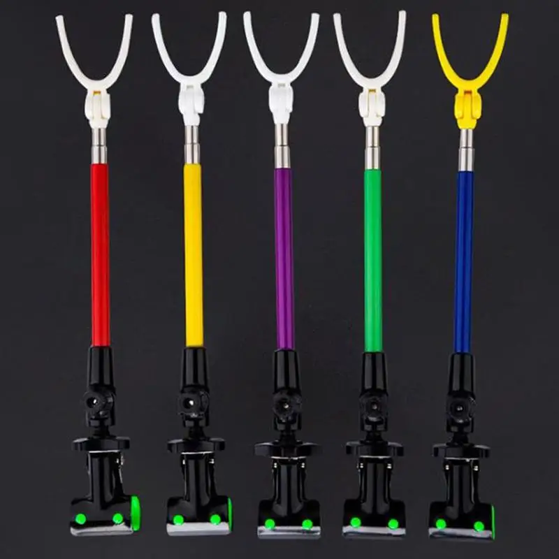 

Random Color Rotating Fishing Rod Bracket Carbon Retractable Portable Fishing Rack Fishing Gear Accessories