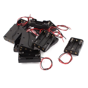 

HOT 10 x battery holder box for 3 x 1.5V AA batteries