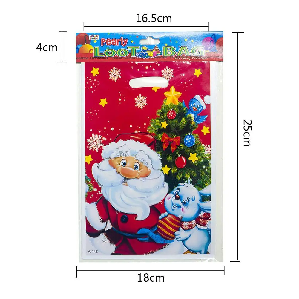10 шт рождественские конфеты подарочная сумка одноразовая Сумка-тоут рождественские украшения экологически чистые и здоровые