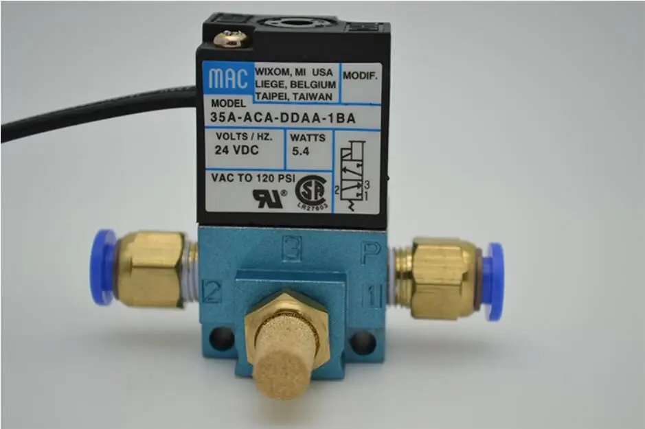 Válvula Solenóide de Controle de Impulso Eletrônico Mac Port 35a-aca-ddba1ba 35a-aca-ddaa-1ba 35a-aca-ddaa-1ba com Latão