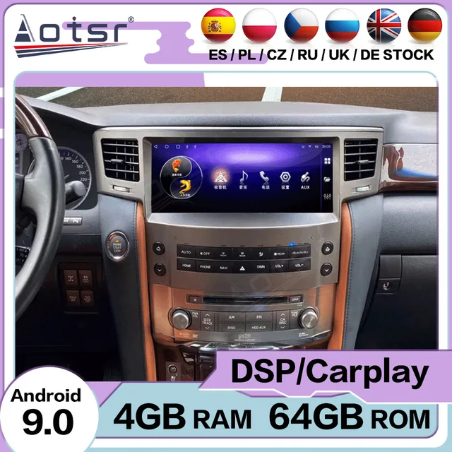 $US $1.330.00 128G Carplay Car Stereo Android 10.0 Player For Lexus LX50 2007 2008 2009 2010 2011 2012 2013 2014 2015 GPS Navi Radio Head Unit