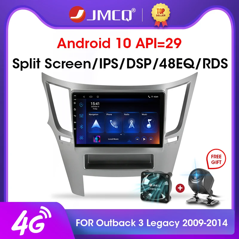 JMCQ 2Din Android 10 2G + 32G 4G WiFi Автомобильный Радио Мультимедийный видео плеер для Subaru Outback