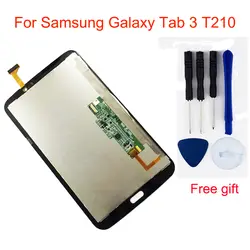 Для Samsung Galaxy Tab 3 7,0 SM-T210 T210 Сенсорный экран планшета Сенсор Стекло + ЖК-дисплей Дисплей Панель монитора в сборе