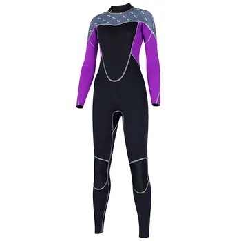 

Women's Stretch Full Body Wetsuit Surf Swim Siamese Diving Surf Suit Wetsuit Zipper Flower Printed Diving Surf Suit Wetsuit 0F#