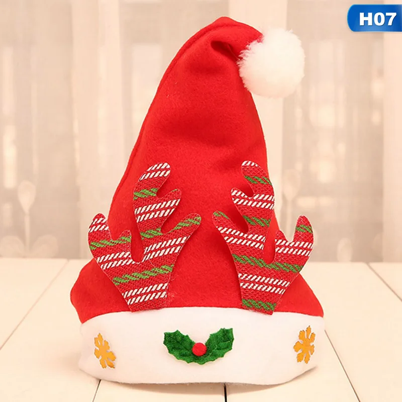 Рождественские игрушки украшение рождественские шляпы Санты шляпы детей женщин мужчин девочек Кепка для Рождественский реквизит для вечеринок