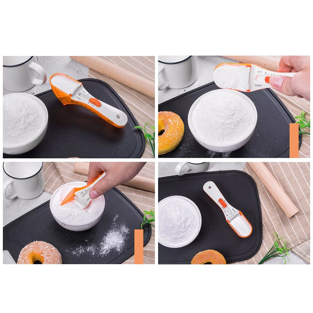 Прочная посуда для выпечки Посуда PP десерт хлеб Совок регулируемые мерные ложки кухня ресторан торт пластик