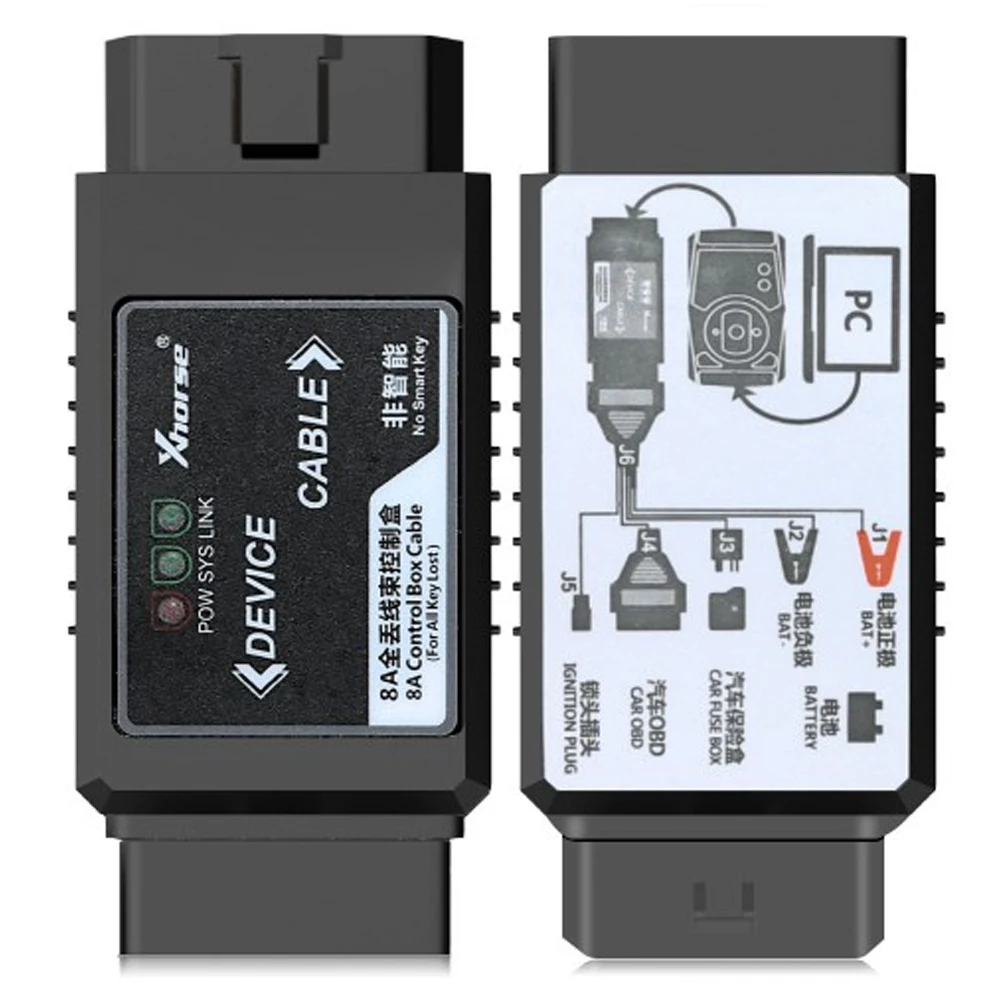 US $218.90 Xhorse VVDI For Toyota 8A NonSmart Key All Keys Lost Adapter 8A Control Box Cable Without Disassembling IMMO BOX Key Programmer