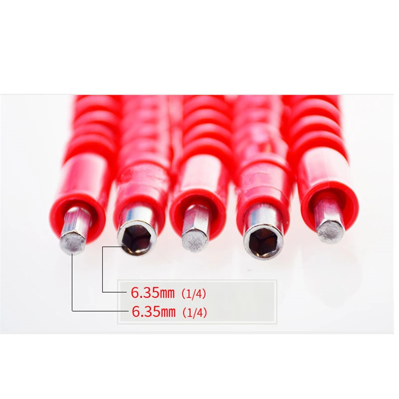 LAMEZIA 295mm Screwdriver Bend Universal Adapter Extension Rod Drill Bit Flexible Shaft (No Drill) Power Tool Accessories