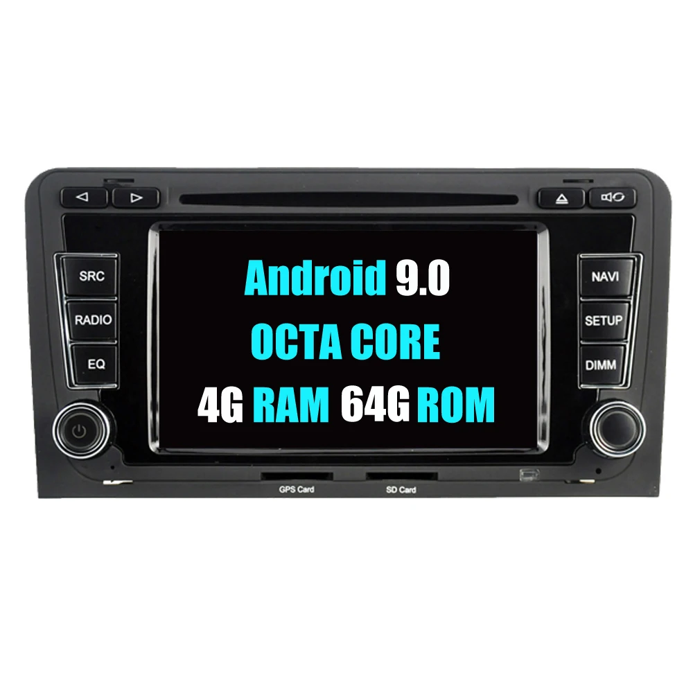 RoverOne Android 9,0 Автомобильная Мультимедийная система для Audi A3 S3 RS3 Радио Стерео DVD gps навигация мультимедийный музыкальный проигрыватель PhoneLink